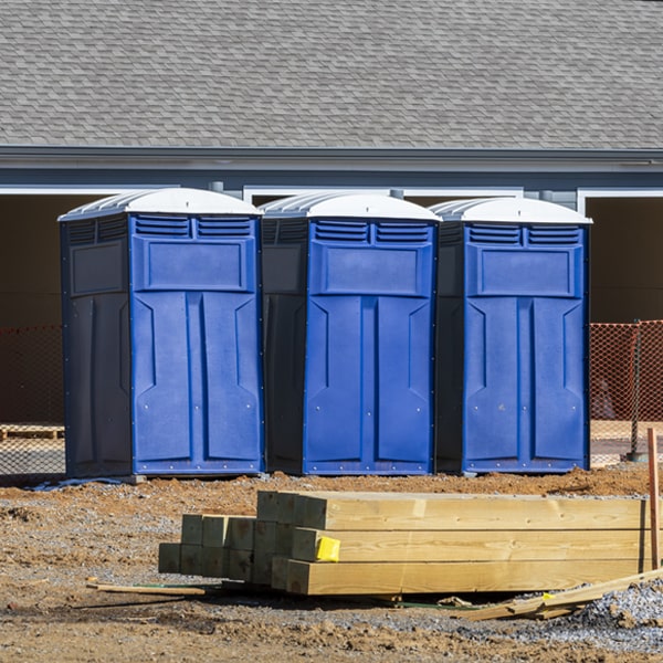 is there a specific order in which to place multiple porta potties in Granite Bay